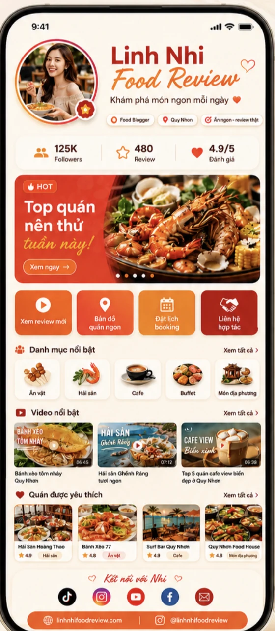 Trang Creator Bio Pro trên điện thoại