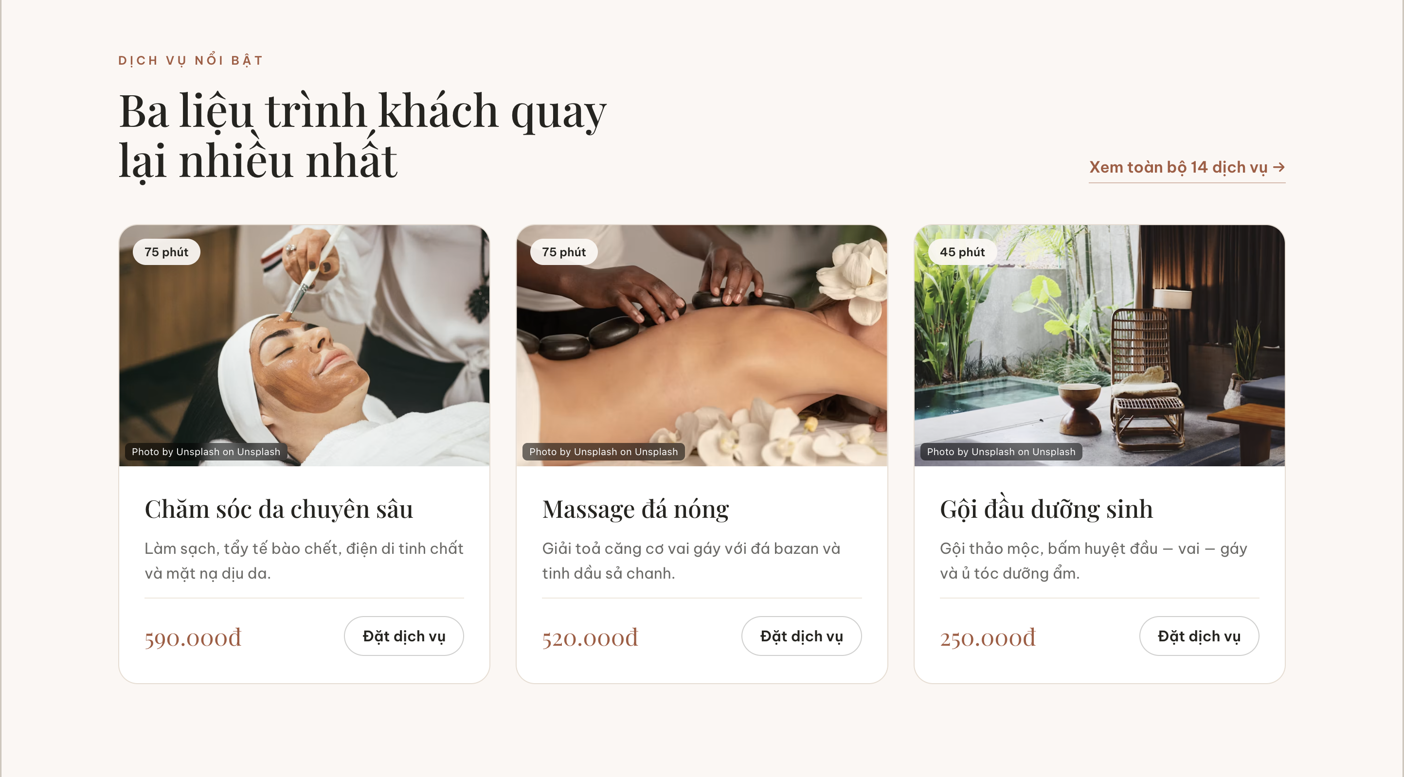 Dịch vụ nổi bật